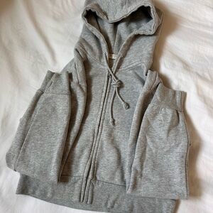 Brandy Melville Crystal Hoodie - Grey